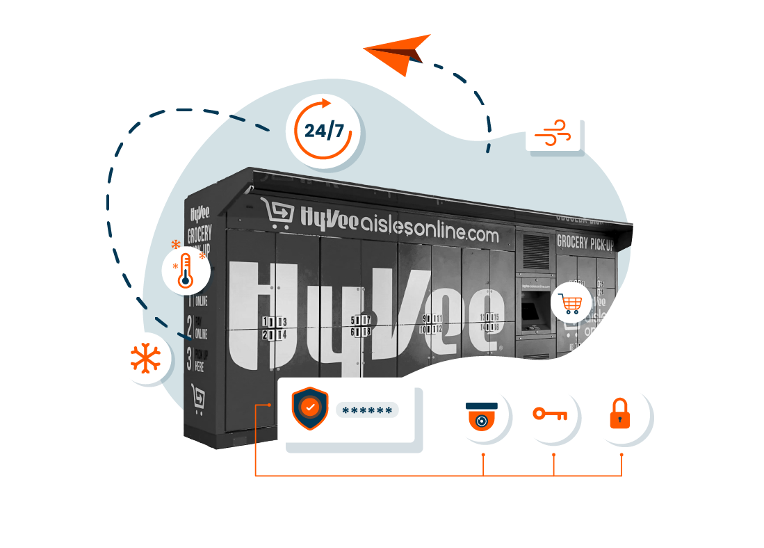 Hyvee Locker Illustration